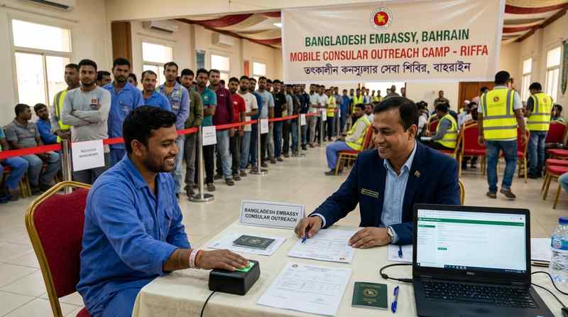 মানামার বাইরে ভ্রাম্যমাণ কনস্যুলার ক্যাম্প