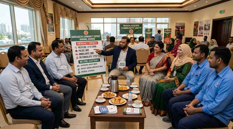 প্রবাসীদের সামাজিক সংগঠন, মসজিদ ও জরুরি হটলাইন
