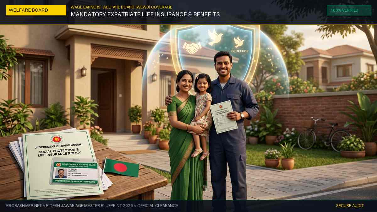 ওয়েজ আর্নার্স কল্যাণ বোর্ড সদস্যপদ সুবিধা ও প্রবাসী জীবন বীমা ২০২৬