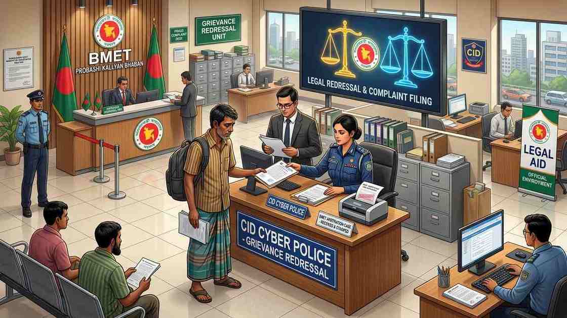 বিএমইটি ও আইনি অভিযোগ দায়েরের নিয়ম