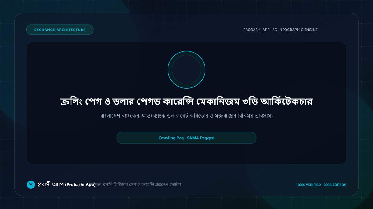 ক্রলিং পেগ ও ডলার পেগড কারেন্সি মেকানিজম ৩ডি আর্কিটেকচার