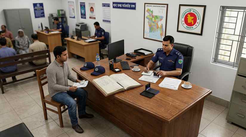 থানা ইনভেস্টিগেশন অফিসার পুলিশ ক্লিয়ারেন্স স্পট ভেরিফিকেশন