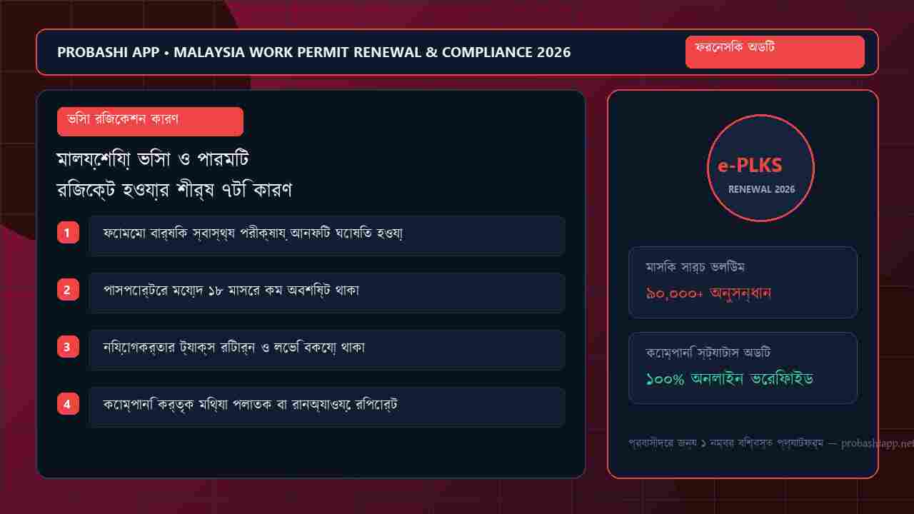 6 main reasons for Malaysia work permit renewal rejection and timeline of solutions.