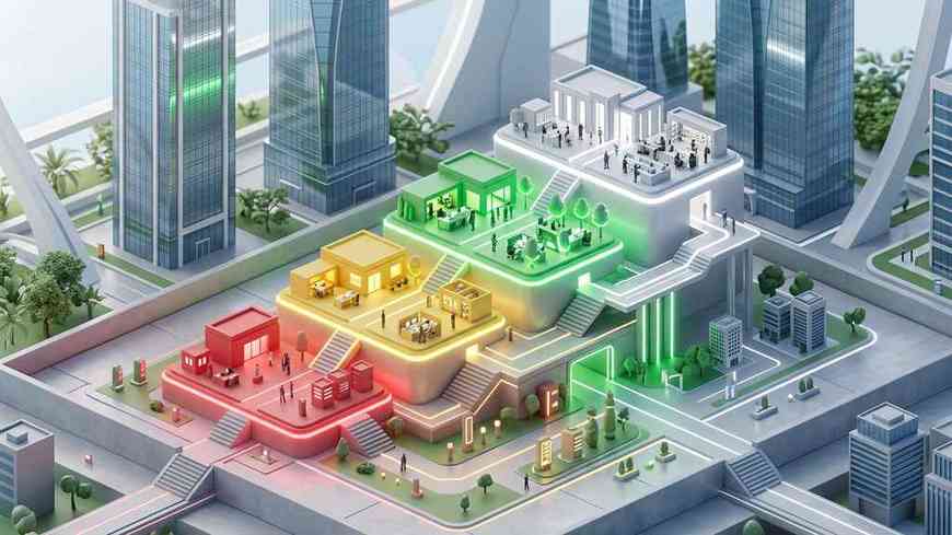 The four-color tier classification architecture of Saudi corporate Nitaqat and the employment environment.
