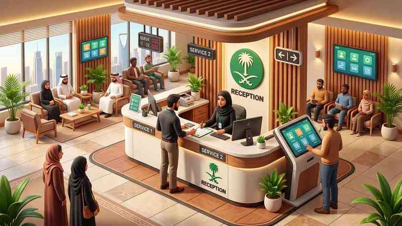 A Saudi customer service center and a legal advice desk for expatriates on Iqama matters.