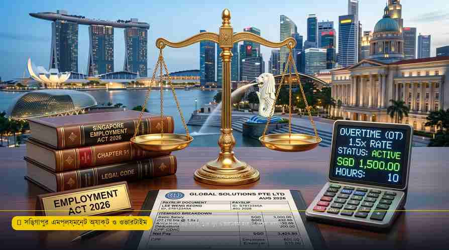 সিঙ্গাপুর কর্মসংস্থান আইন (Employment Act), ওভারটাইম হিসাব ও পে-স্লিপ অধিকার