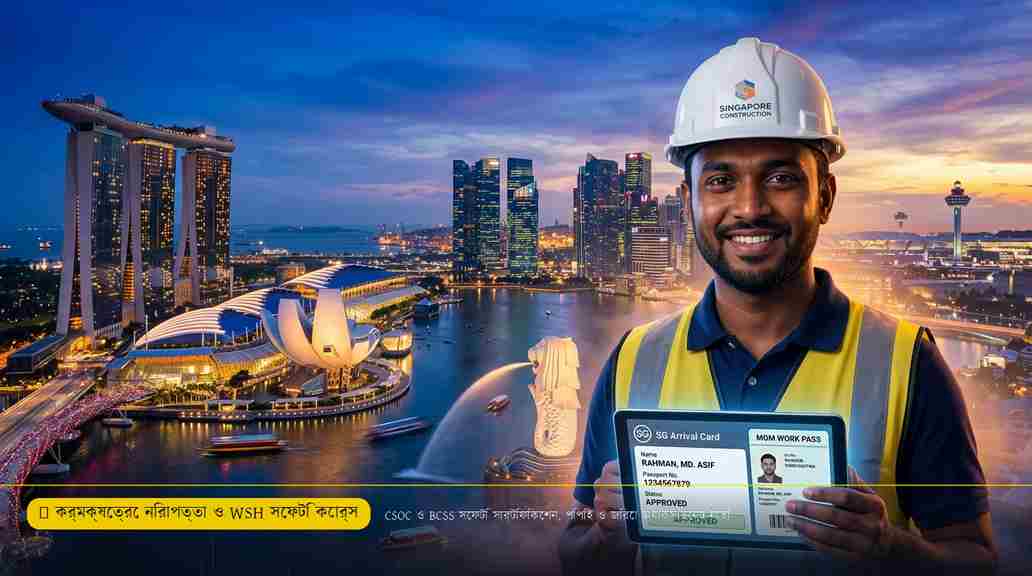 সিঙ্গাপুর কর্মক্ষেত্রে নিরাপত্তা (WSH) আইন, CSOC কোর্স ও জীবনরক্ষা পিপিই সরঞ্জাম